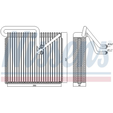 Nissens | Verdampfer, Klimaanlage | 92190