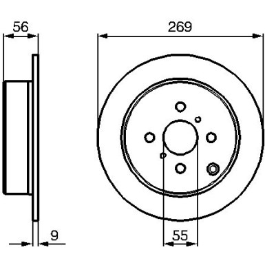 BOSCH | Bremsscheibe | 0 986 479 B71