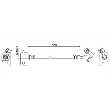 Metzger | Bremsschlauch | 4111566