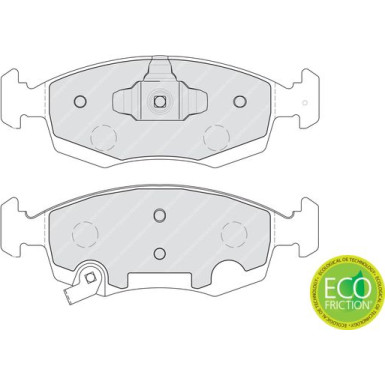 Ferodo | Bremsbelagsatz, Scheibenbremse | FDB4400