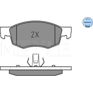 Meyle | Bremsbelagsatz, Scheibenbremse | 025 238 4218