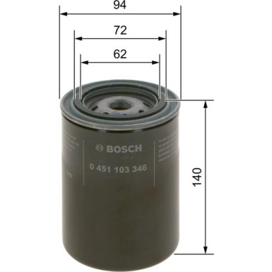 BOSCH 0 451 103 346 Ölfilter