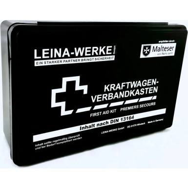 Leina | KFZ-Verbandkasten, schwarz DIN13164 | REF10002