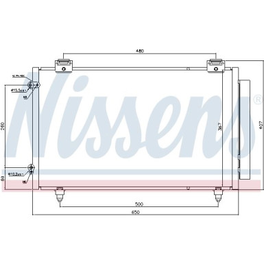 Nissens | Kondensator, Klimaanlage | 940299