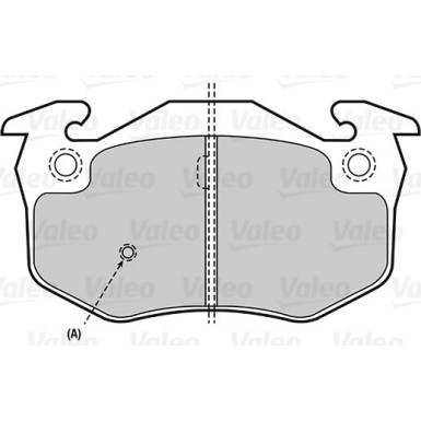 Valeo | Bremsbelagsatz, Scheibenbremse | 301080