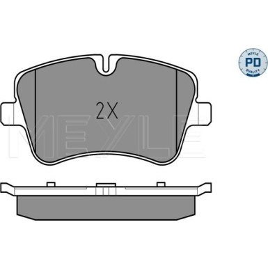 Meyle | Bremsbelagsatz, Scheibenbremse | 025 231 4419/PD