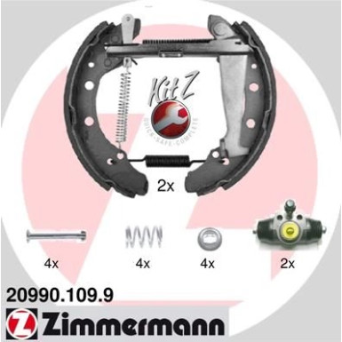 Zimmermann | Bremsbackensatz | 20990.109.9