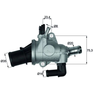 Mahle | Thermostat, Kühlmittel | TI 174 88