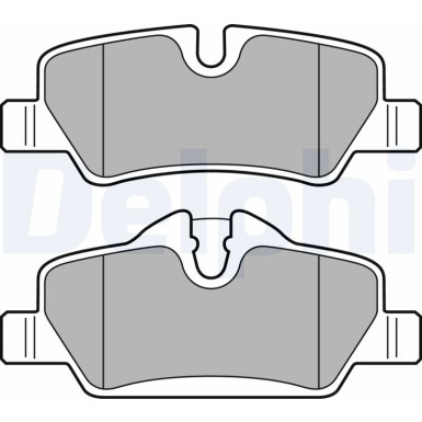 Delphi | Bremsbelagsatz, Scheibenbremse | LP2762