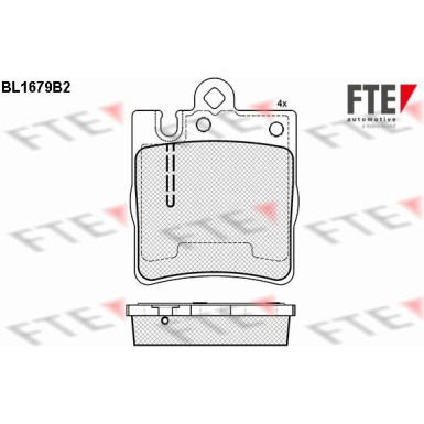 FTE | Bremsbelagsatz, Scheibenbremse | 9010289