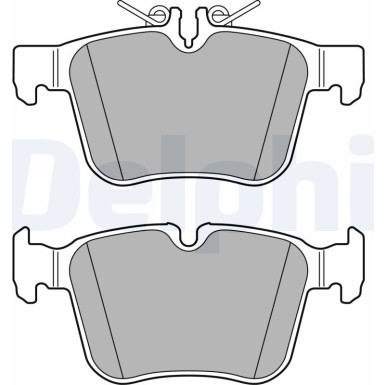 Delphi | Bremsbelagsatz, Scheibenbremse | LP2763