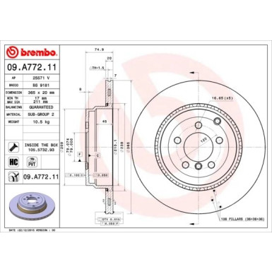 Brembo | Bremsscheibe | 09.A772.11