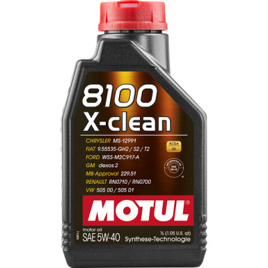 Motul | Motoröl | 8100 X-CLEAN 5W40 1l | 109227