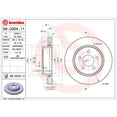 Brembo | Bremsscheibe | 09.C004.11