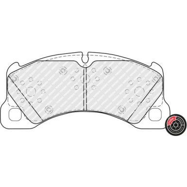 Ferodo | Bremsbelagsatz, Scheibenbremse | FDB5417