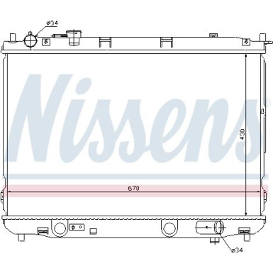 Nissens | Kühler, Motorkühlung | 66637