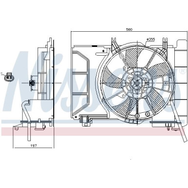 Nissens | Lüfter, Motorkühlung | 85941