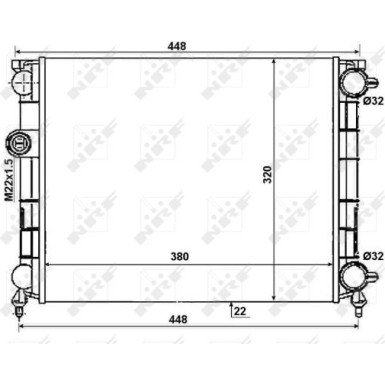 NRF | Kühler, Motorkühlung | 50004