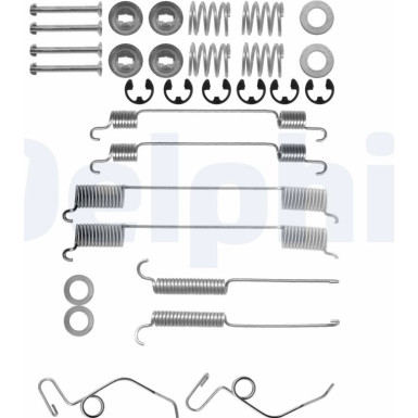 Delphi | Zubehörsatz, Bremsbacken | LY1168