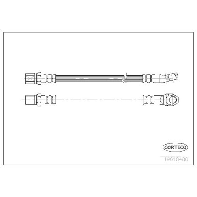 Corteco | Bremsschlauch | 19018480