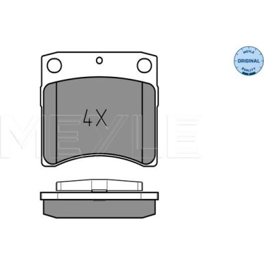Meyle | Bremsbelagsatz, Scheibenbremse | 025 231 7618/W