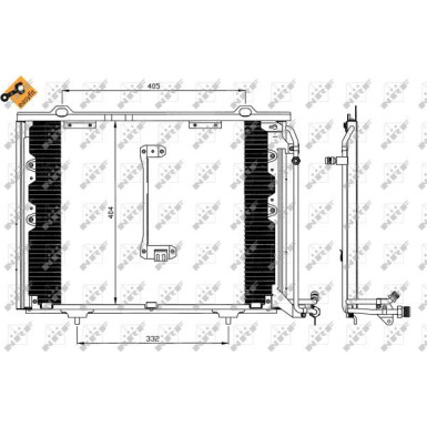 NRF | Kondensator, Klimaanlage | 35214