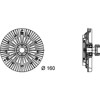 Mahle | Kupplung, Kühlerlüfter | CFC 70 000P