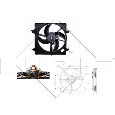 NRF | Lüfter, Motorkühlung | 47259