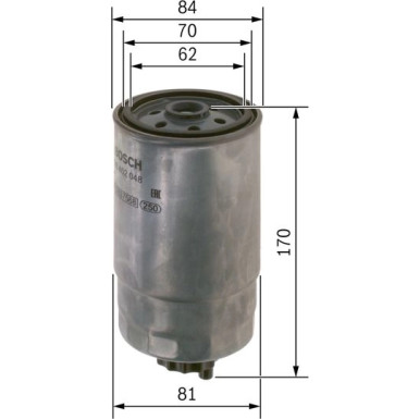 BOSCH | Kraftstofffilter | F 026 402 048