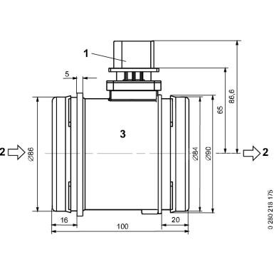 BOSCH | Luftmassenmesser | 0 280 218 175