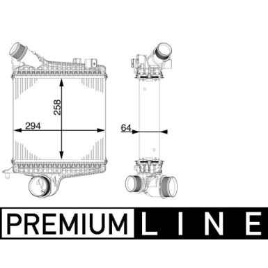 Mahle | Ladeluftkühler | CI 221 000P