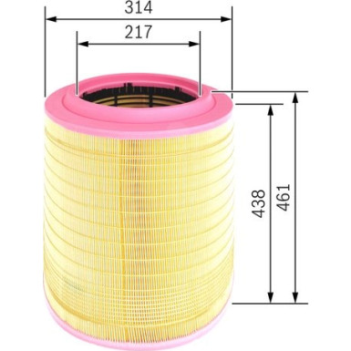 BOSCH F 026 400 080 Luftfilter