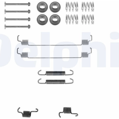 Delphi | Zubehörsatz, Bremsbacken | LY1261