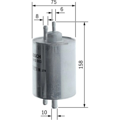 BOSCH | Kraftstofffilter | 0 450 915 003