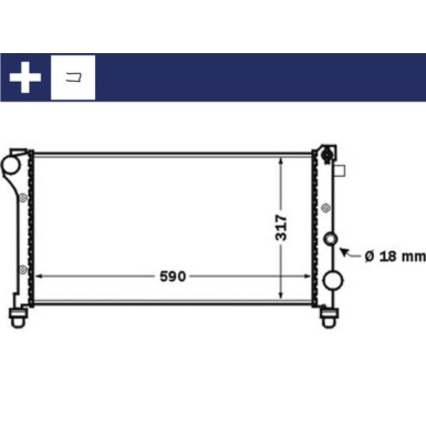 Mahle | Kühler, Motorkühlung | CR 1452 000S