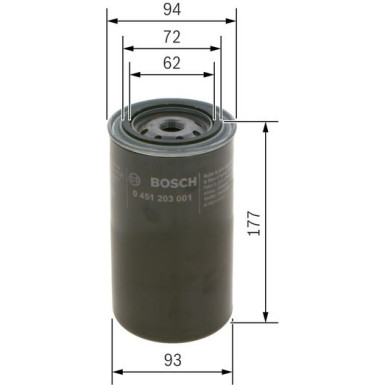 BOSCH 0 451 203 001 Ölfilter BOSCH 0 451 203 001 Ölfilter