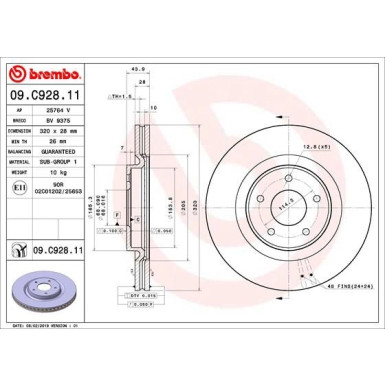 Brembo | Bremsscheibe | 09.C928.11