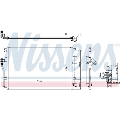 Nissens | Kondensator, Klimaanlage | 94917