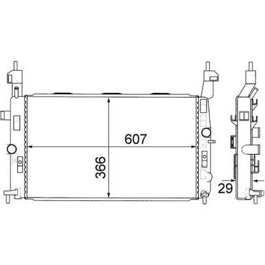 Mahle | Kühler, Motorkühlung | CR 1498 000S