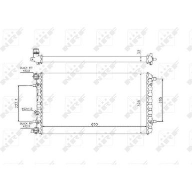 NRF | Kühler, Motorkühlung | 509644