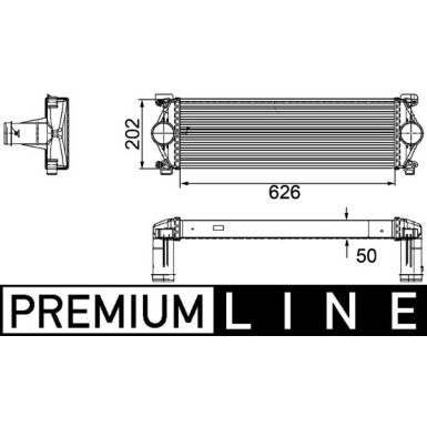 Mahle | Ladeluftkühler | CI 254 000P