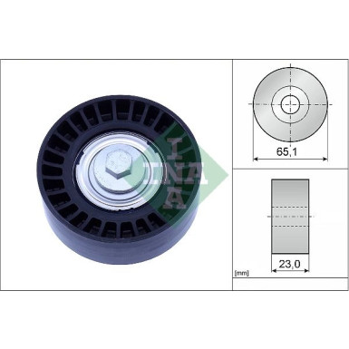 INA | Umlenk-/Führungsrolle, Keilrippenriemen | 532 0882 10