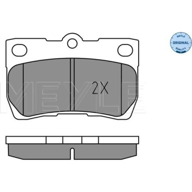 Meyle | Bremsbelagsatz, Scheibenbremse | 025 243 2317