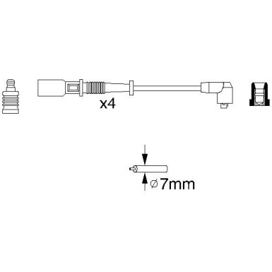 BOSCH | Zündleitungssatz | 0 986 356 754