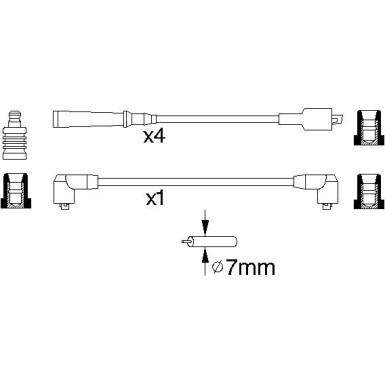 BOSCH | Zündleitungssatz | 0 986 356 773