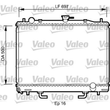 Valeo | Kühler, Motorkühlung | 735059