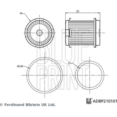 Blue Print | Hydraulikfilter, Automatikgetriebe | ADBP210101