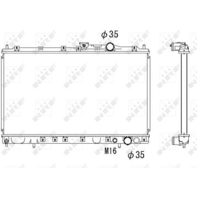NRF | Kühler, Motorkühlung | 58182