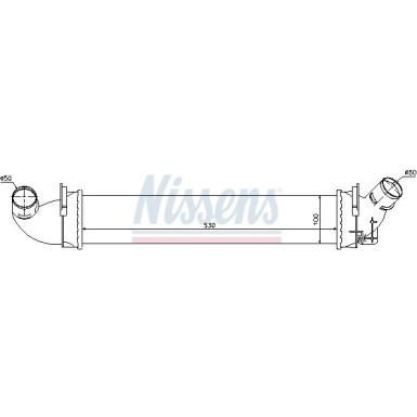 Nissens | Ladeluftkühler | 96602