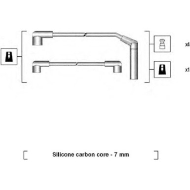 Magneti Marelli | Zündleitungssatz | 941285040867